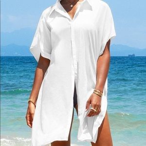 CUPSHE Button Front Shirt Kimono Small